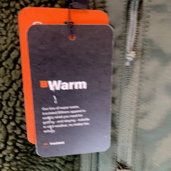 Bass Outdoor Men's Sherpa Jacket XXL Green Full Zip Insulated Fleece Pockets - Picture 4 of 10